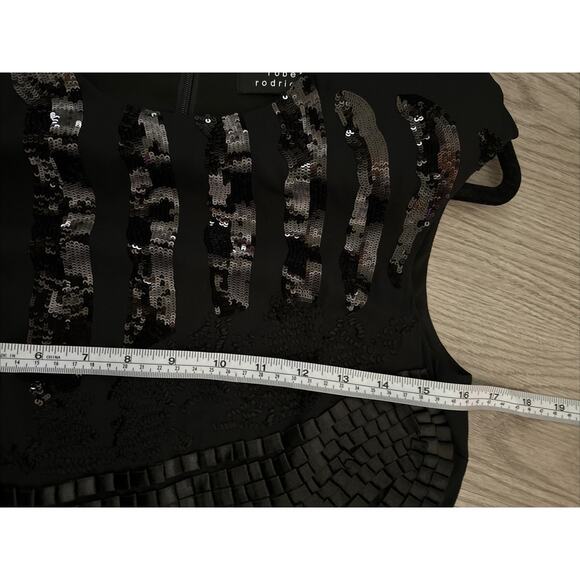 ROBERT RODRIGUEZ BLACK Dress95%SILK-5%Spandex Size 2 Vintage Y2K COCKTAIL - Picture 10 of 13